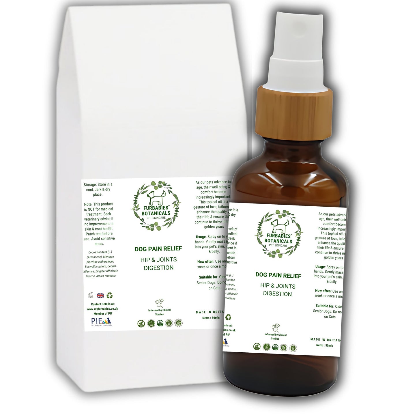 Aches & Pains Dog Massage Oil - PET SKINCARE FOR ITCH, PAW LICKING, TEAR STAINS & MORE