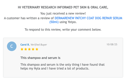 DERMARENEW PATCHY COAT DOG REPAIR SERUM (50ml) - FurBabies™ Botanicals