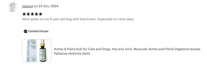 FAST - ACTING PAIN RELIEF RUB FOR DOGS WITH ARTHRITIS & HIP PAIN (50 ml) - FurBabies™ Botanicals