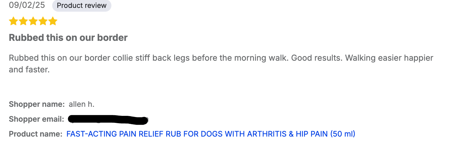 FAST - ACTING PAIN RELIEF RUB FOR DOGS WITH ARTHRITIS & HIP PAIN (50 ml) - FurBabies™ Botanicals