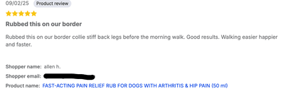 FAST - ACTING PAIN RELIEF RUB FOR DOGS WITH ARTHRITIS & HIP PAIN (50 ml) - FurBabies™ Botanicals