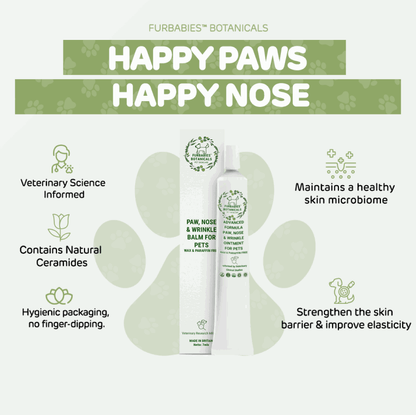 NOSE, WRINKLE & PAW OINTMENT FOR CATS & DOGS (7ml) - FurBabies™ Botanicals | Pet Skin Barrier Repair