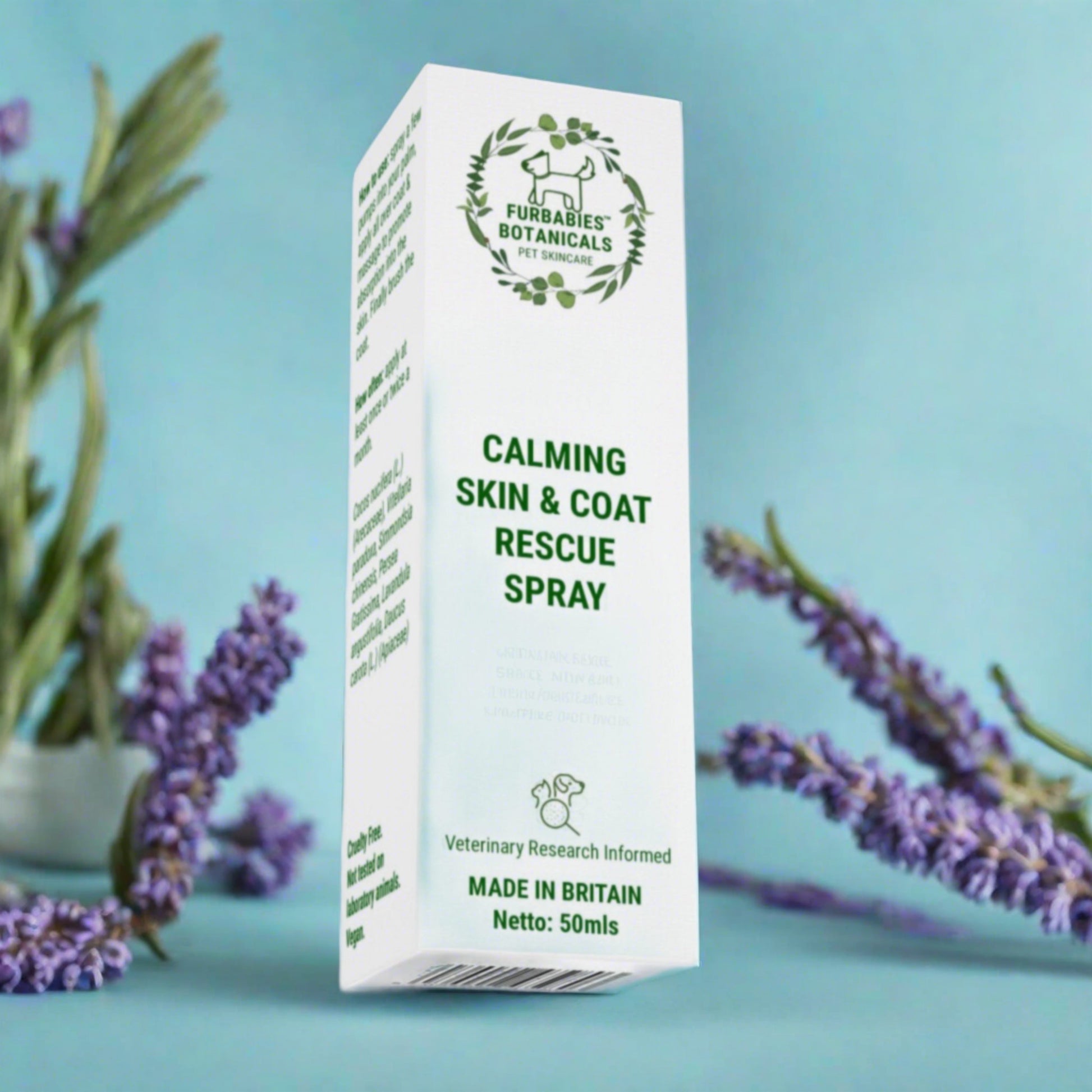 Calming Lavender Skin & Coat Rescue Spray - FURBABIES™ BOTANICALS